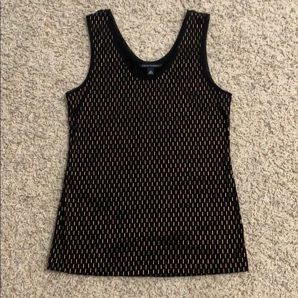 Banana Republic Black and Gold Tank Top